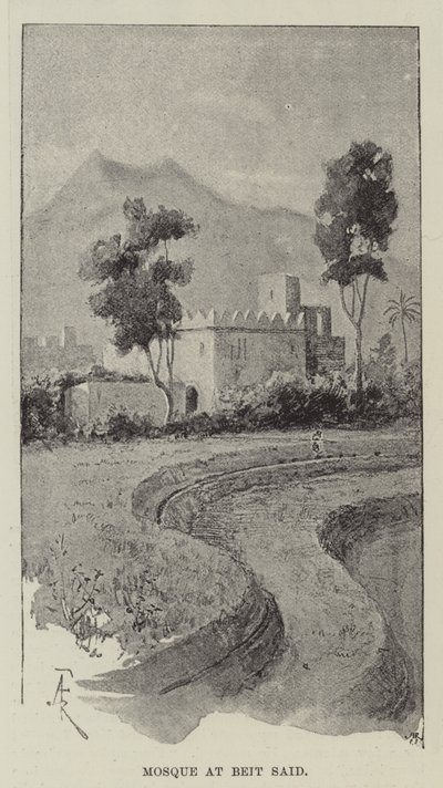 Mosquée à Beit Said - Amedee Forestier